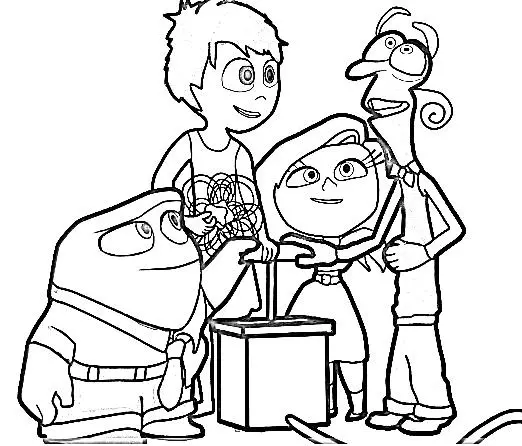 Inside Out 2 coloring pages 14