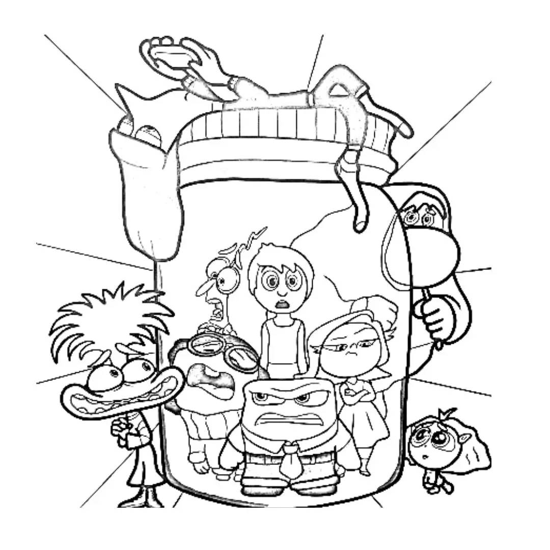 Inside Out 2 coloring pages 2