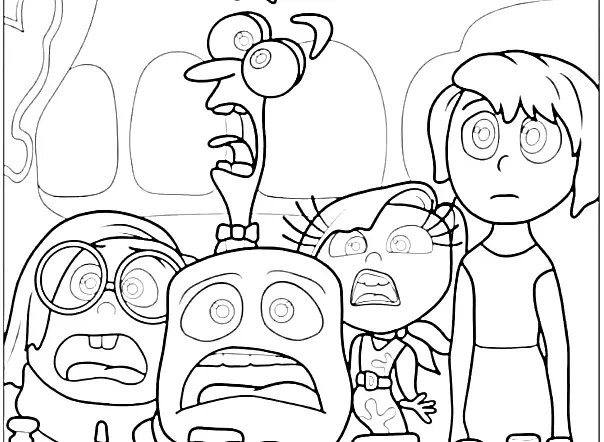 Inside Out 2 coloring pages 23