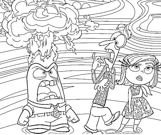 Inside Out 2 coloring pages 26