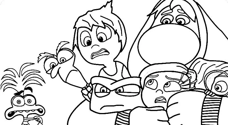 Inside Out 2 coloring pages 31