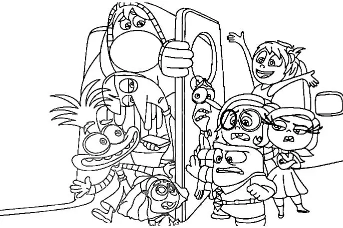 Inside Out 2 coloring pages 33