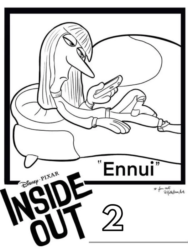 Inside Out 2 coloring pages 37