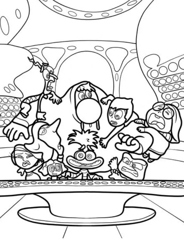 Inside Out 2 coloring pages 40