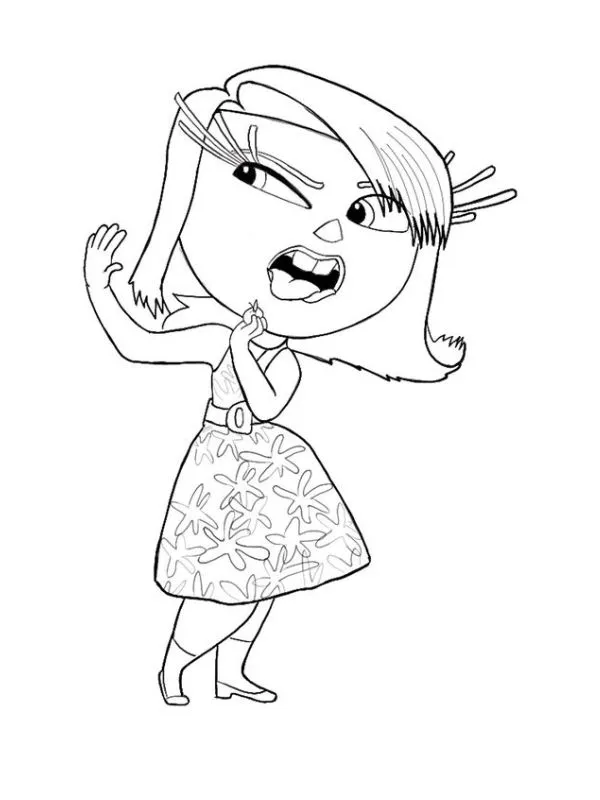 Inside Out 2 coloring pages 42