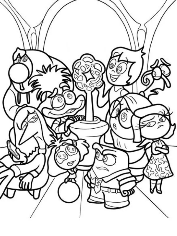 Inside Out 2 coloring pages 44