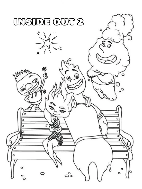 Inside Out 2 coloring pages 58