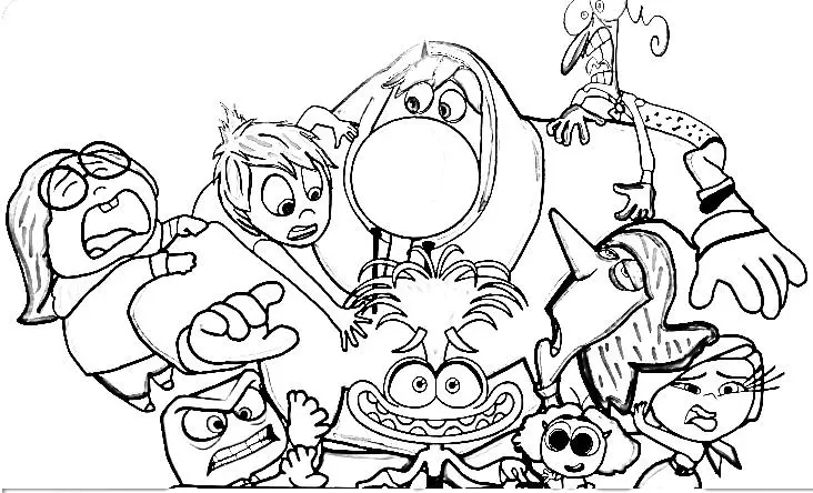 Inside Out 2 coloring pages 6