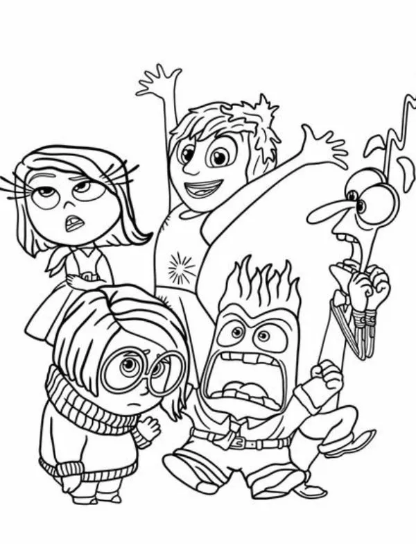 Inside Out 2 coloring pages 62