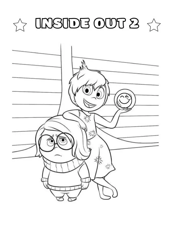 Inside Out 2 coloring pages 76