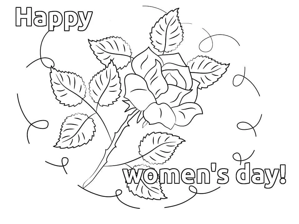 Ausmalbilder zum Internationalen Frauentag 13