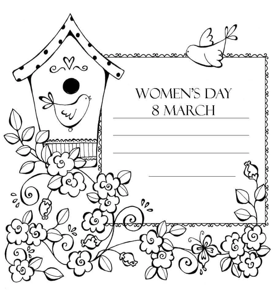 Ausmalbilder zum Internationalen Frauentag 14