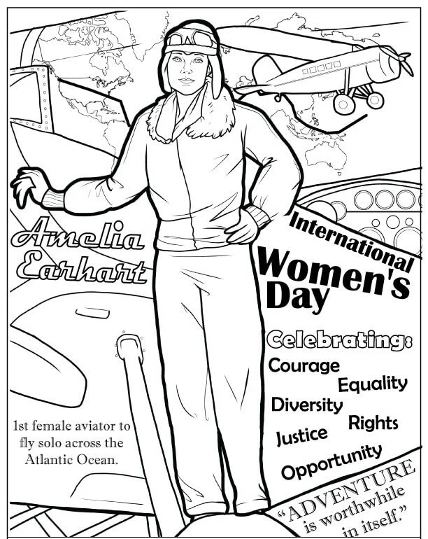Ausmalbilder zum Internationalen Frauentag 17