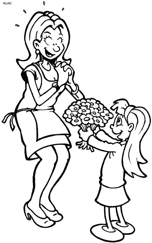 Ausmalbilder zum Internationalen Frauentag 27