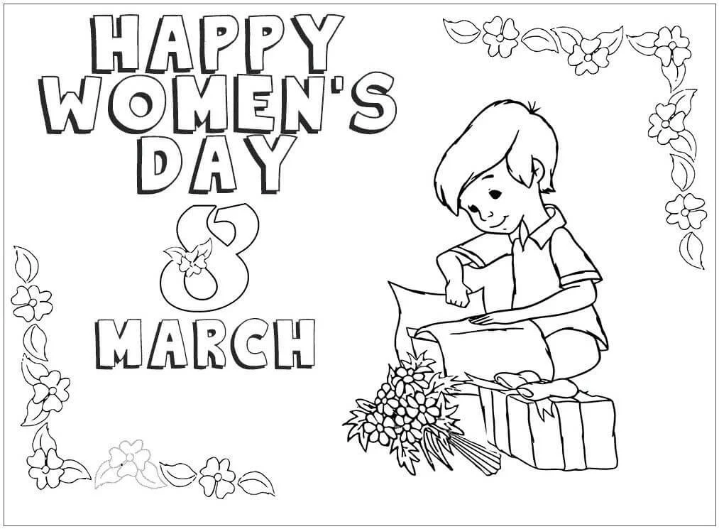 Ausmalbilder zum Internationalen Frauentag 3