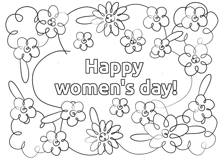 Ausmalbilder zum Internationalen Frauentag 5