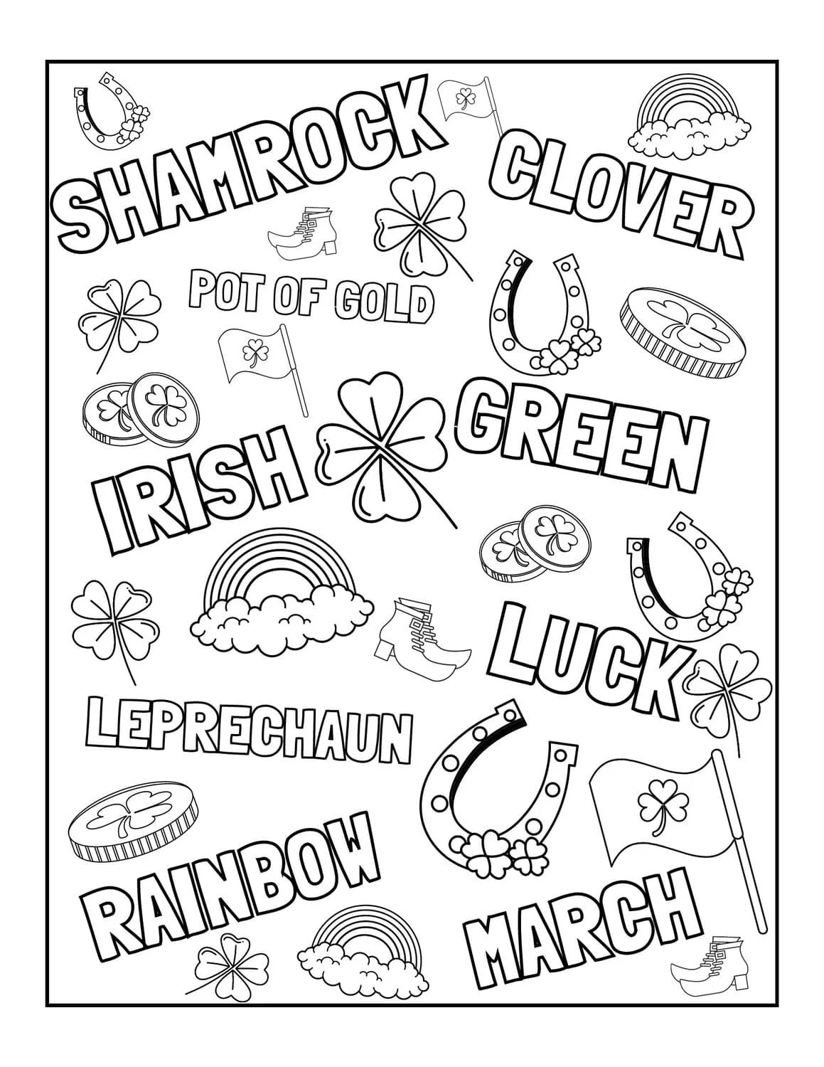 Desenhos de Irlanda Para Colorir 16