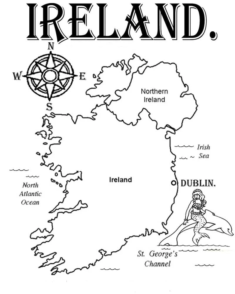 Desenhos de Irlanda Para Colorir 82