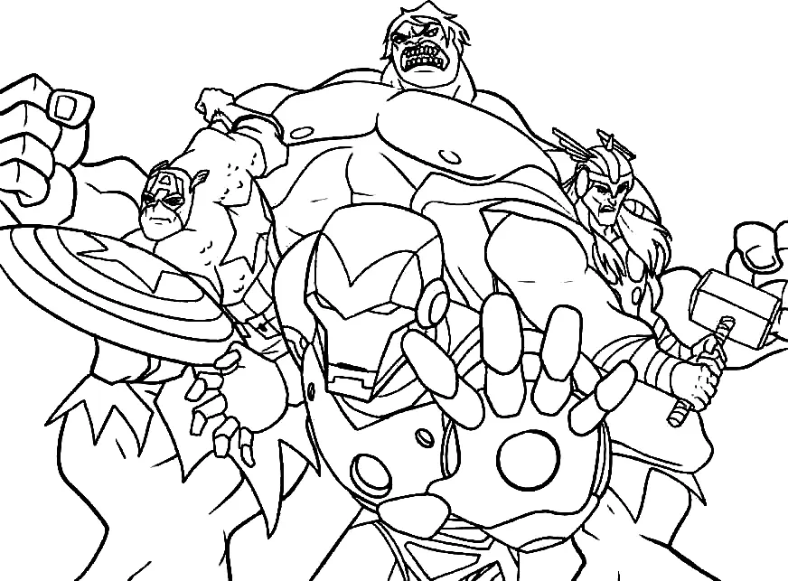 Desenhos de Iron Man Para Colorir 12