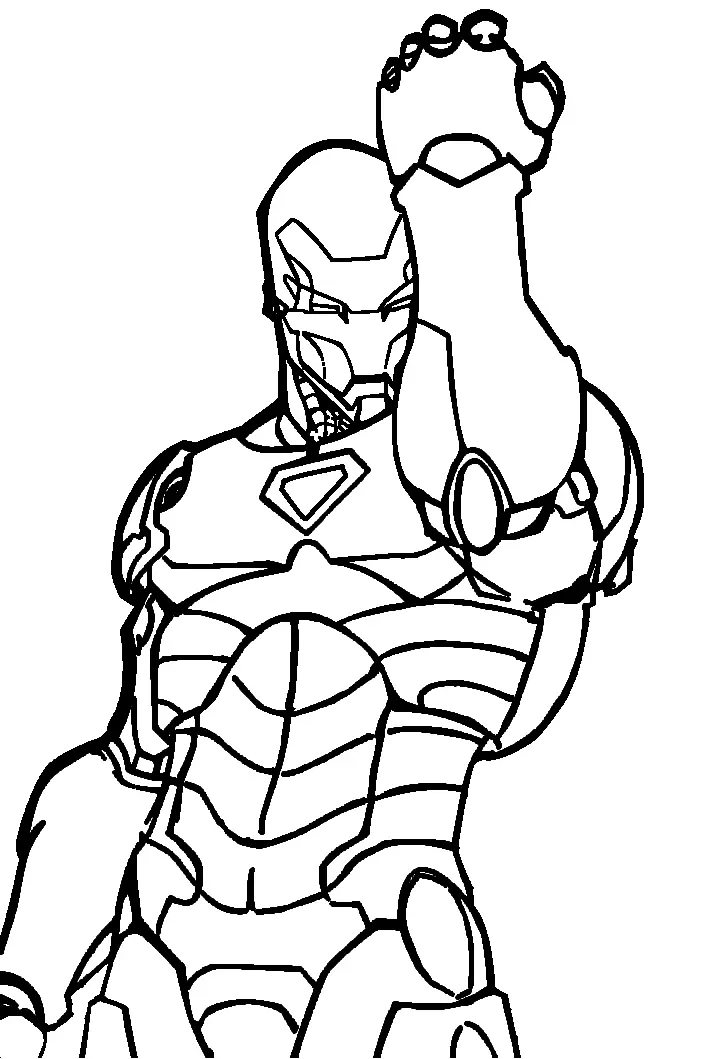 Desenhos de Iron Man Para Colorir 17