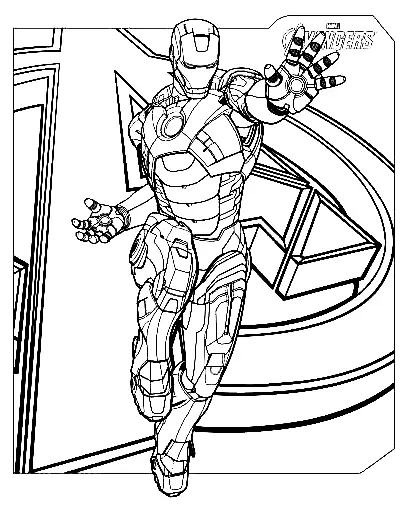 Desenhos de Iron Man Para Colorir 30