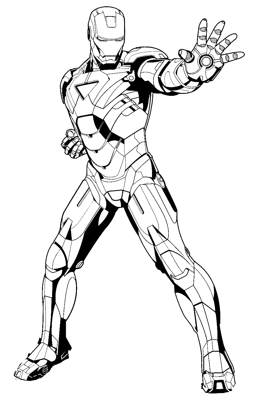 Desenhos de Iron Man Para Colorir 37