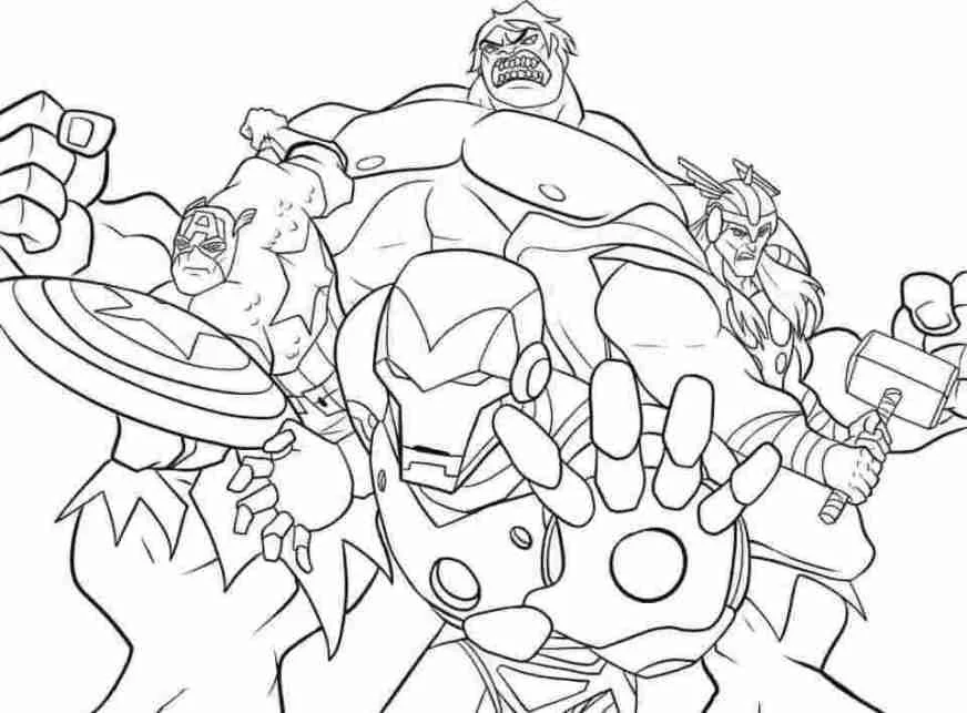 Desenhos de Iron Man Para Colorir 44
