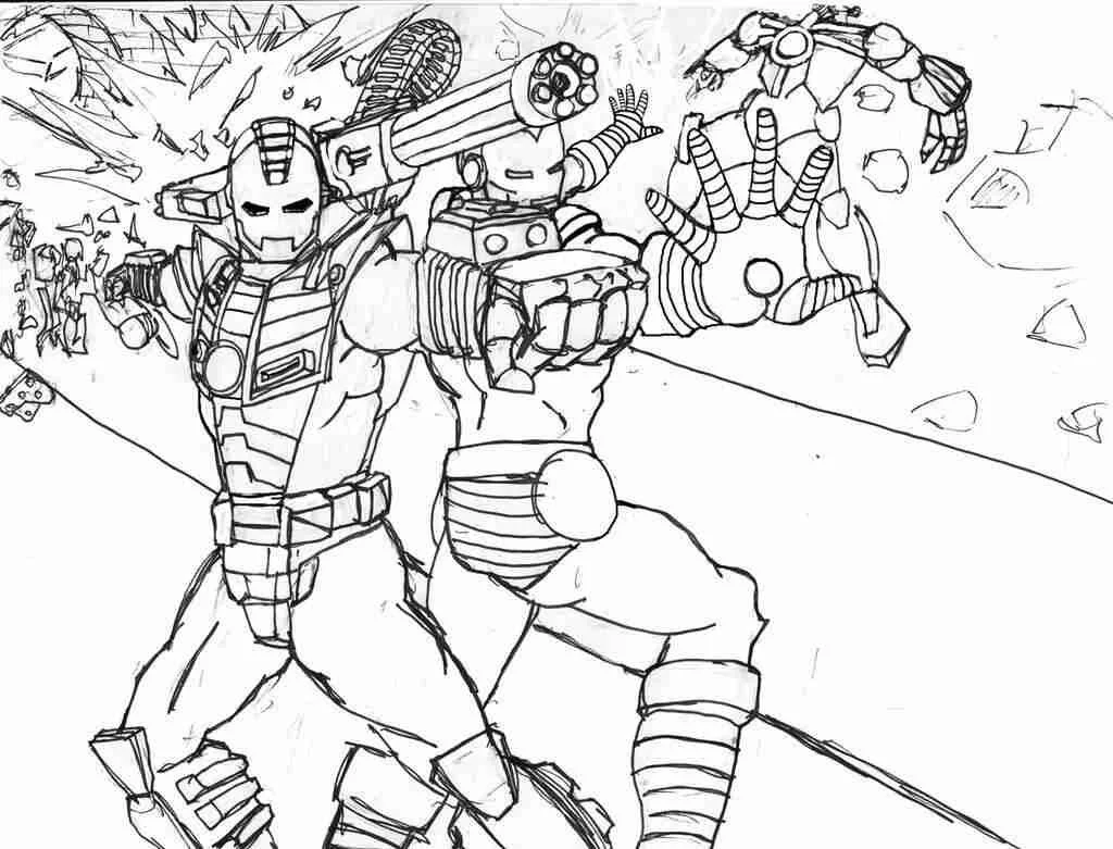Desenhos de Iron Man Para Colorir 56