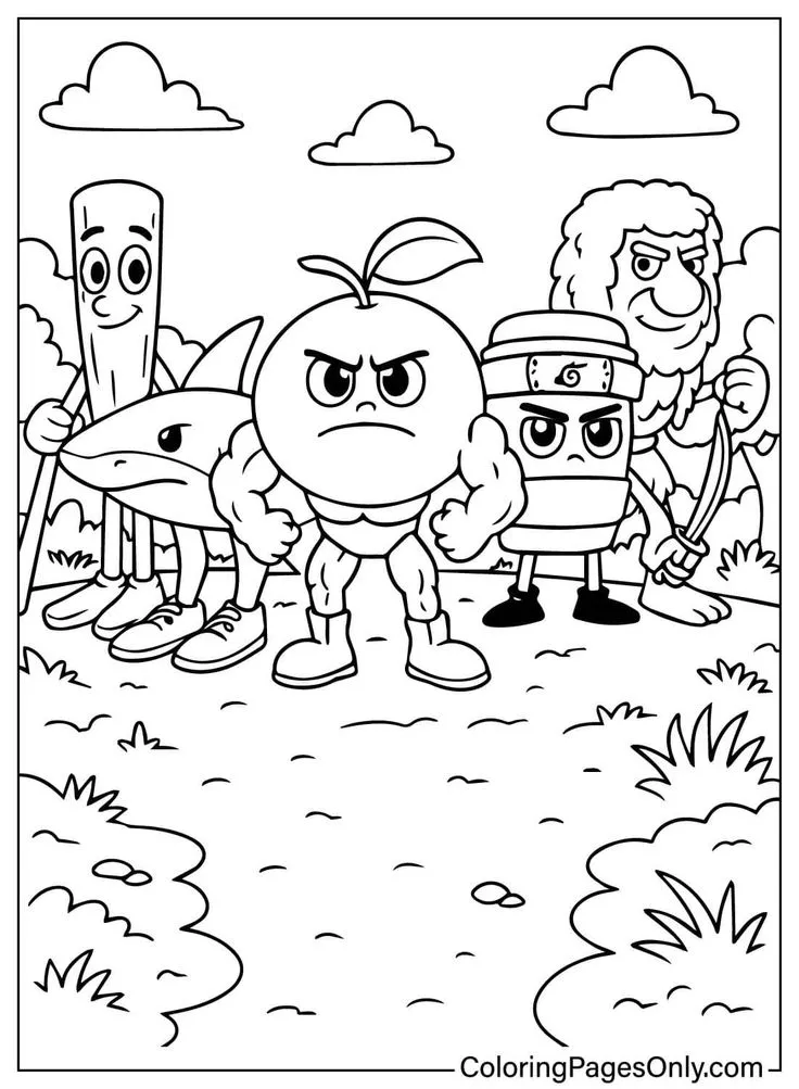 Italian Brainrot Coloring Pages 19