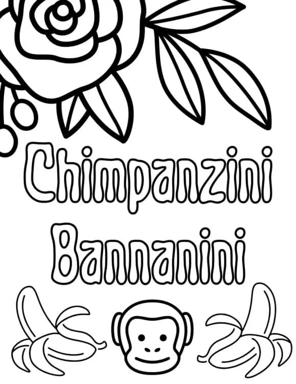 Italian Brainrot Coloring Pages 20