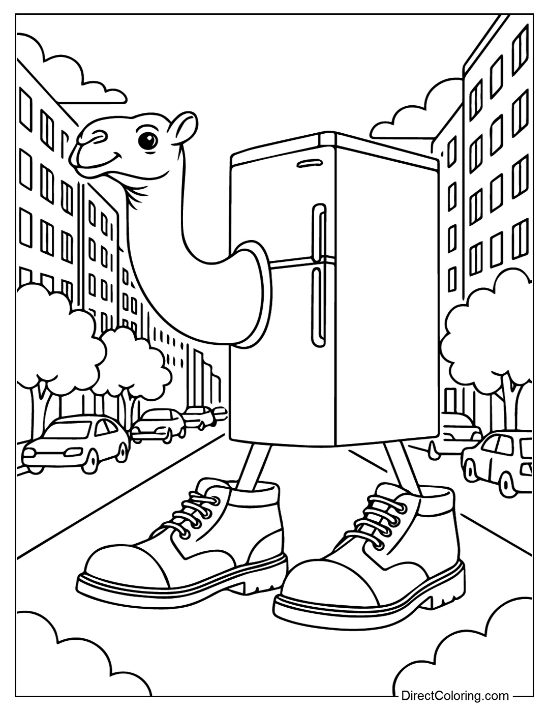 Italian Brainrot Coloring Pages 9