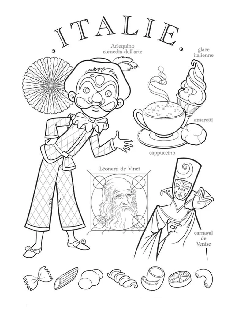 Italy Coloring Pages 14