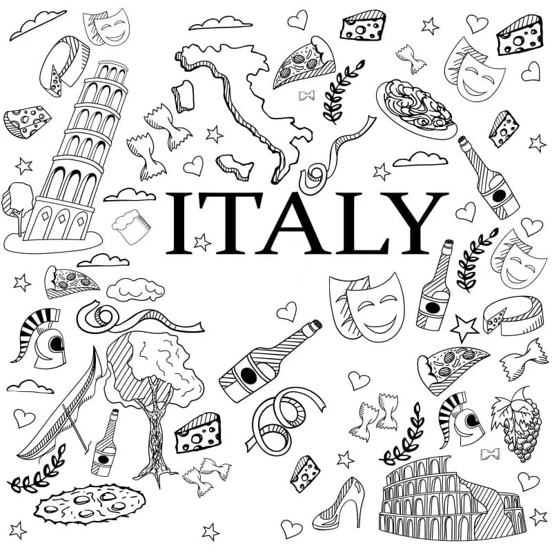 Italy Coloring Pages 34