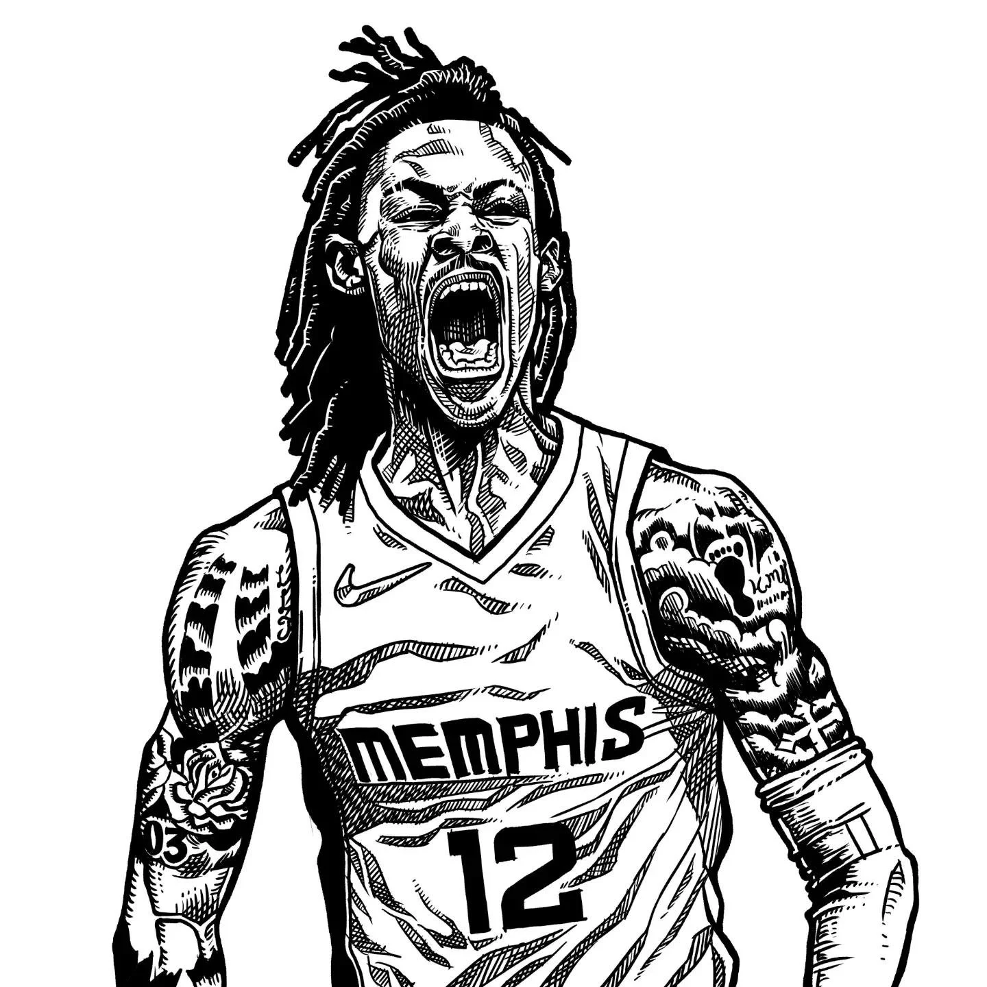 Ja Morant Coloring Pages 14