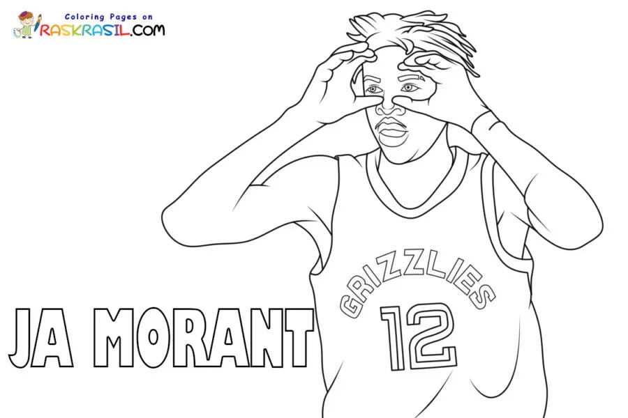 Ja Morant Coloring Pages 5