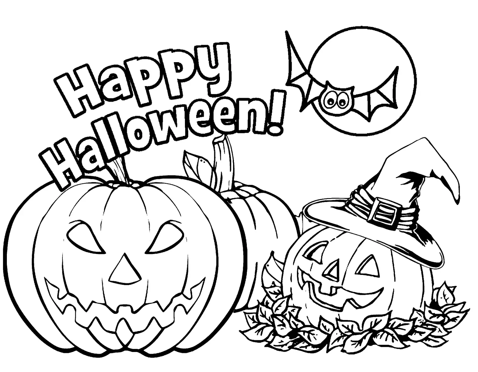 Jack O Lantern Ausmalbilder 1