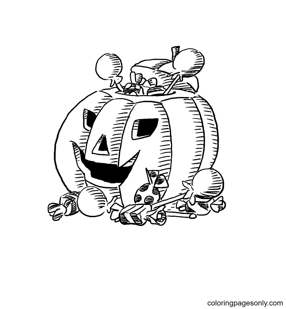 Jack O Lantern Ausmalbilder 59