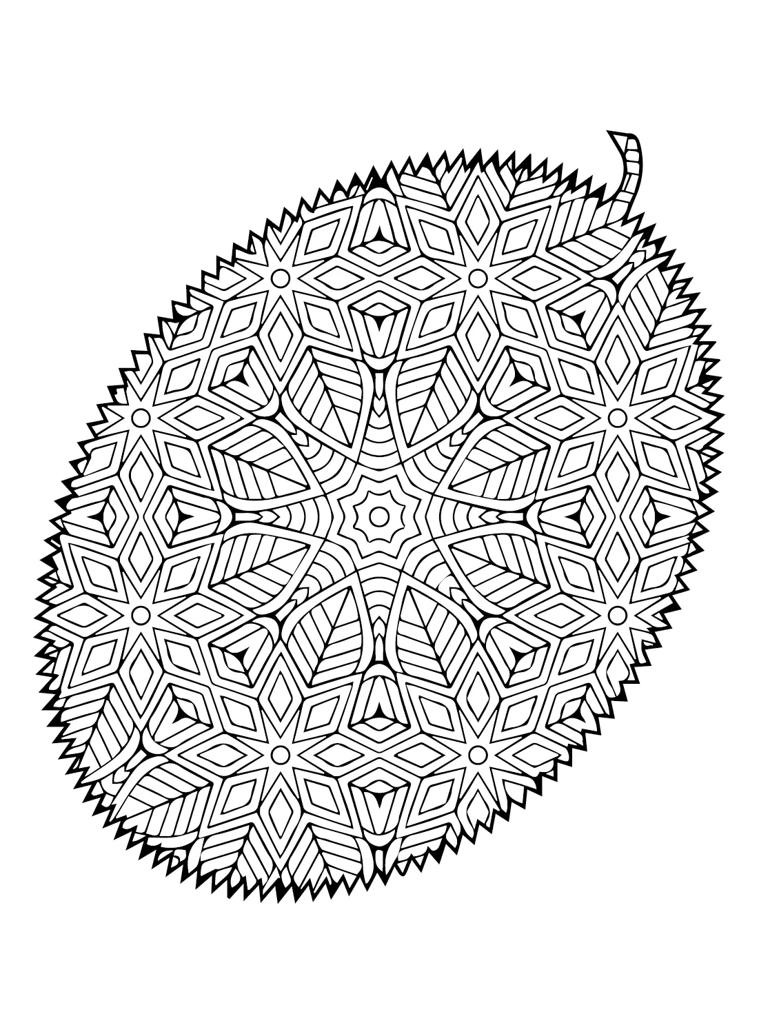 Jackfruit Para Colorear 20