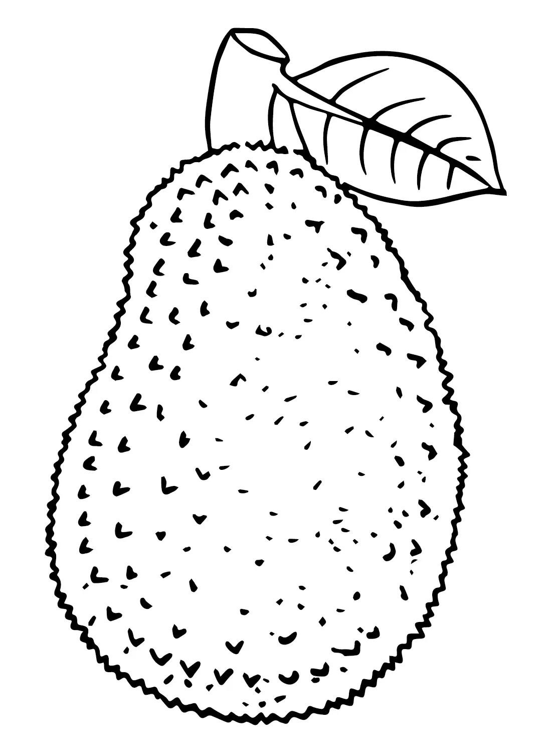 Jackfruit Para Colorear 22