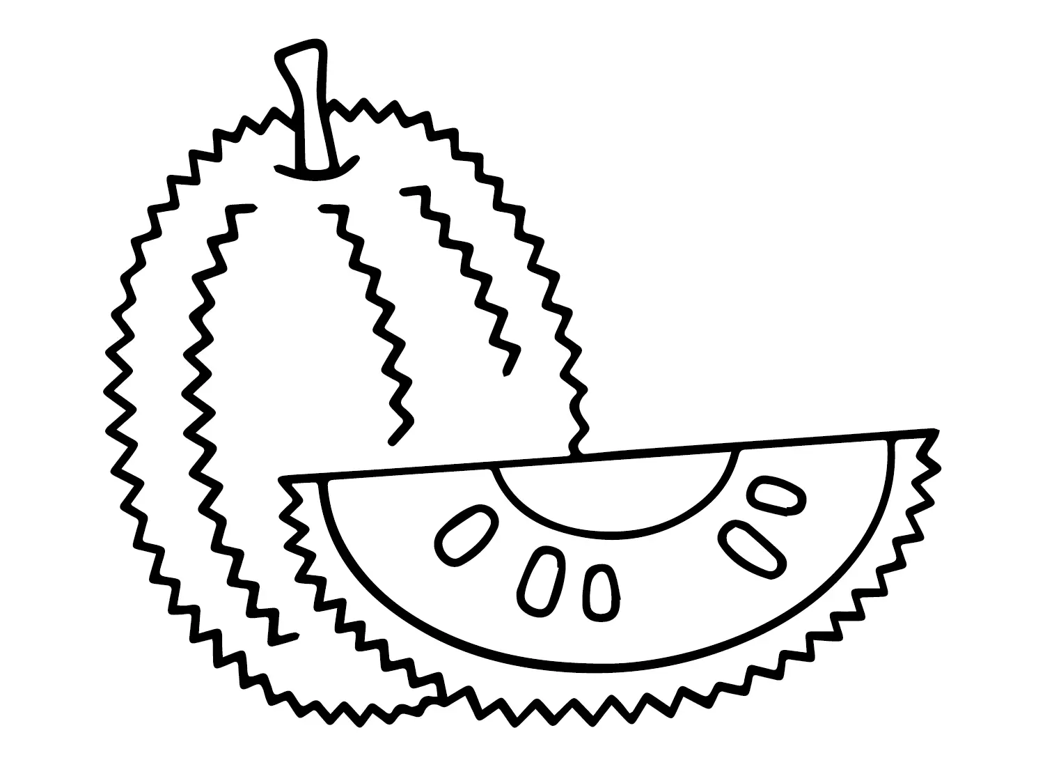 Jackfruit Para Colorear 23