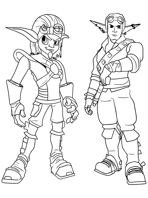 Desenhos de Jak E Daxter Para Colorir 11