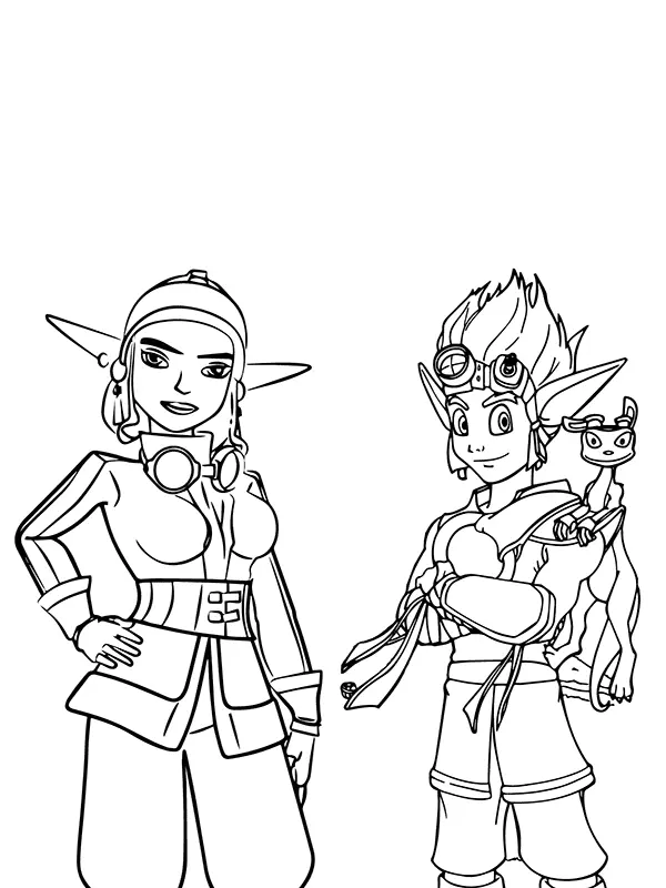 Desenhos de Jak E Daxter Para Colorir 12