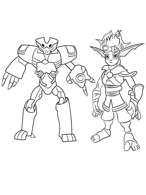 Desenhos de Jak E Daxter Para Colorir 3