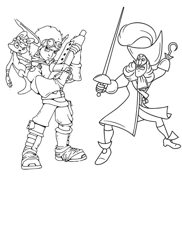 Desenhos de Jak E Daxter Para Colorir 5