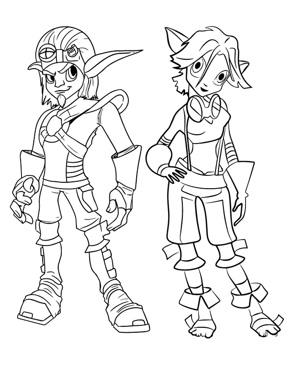 Desenhos de Jak E Daxter Para Colorir 7