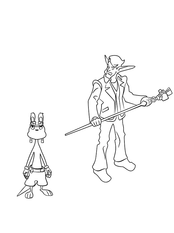 Desenhos de Jak E Daxter Para Colorir 9