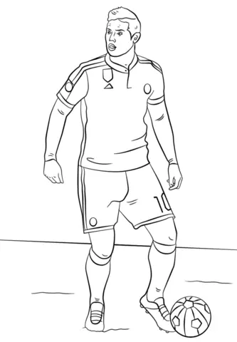 James Rodriguez Coloring Pages 2