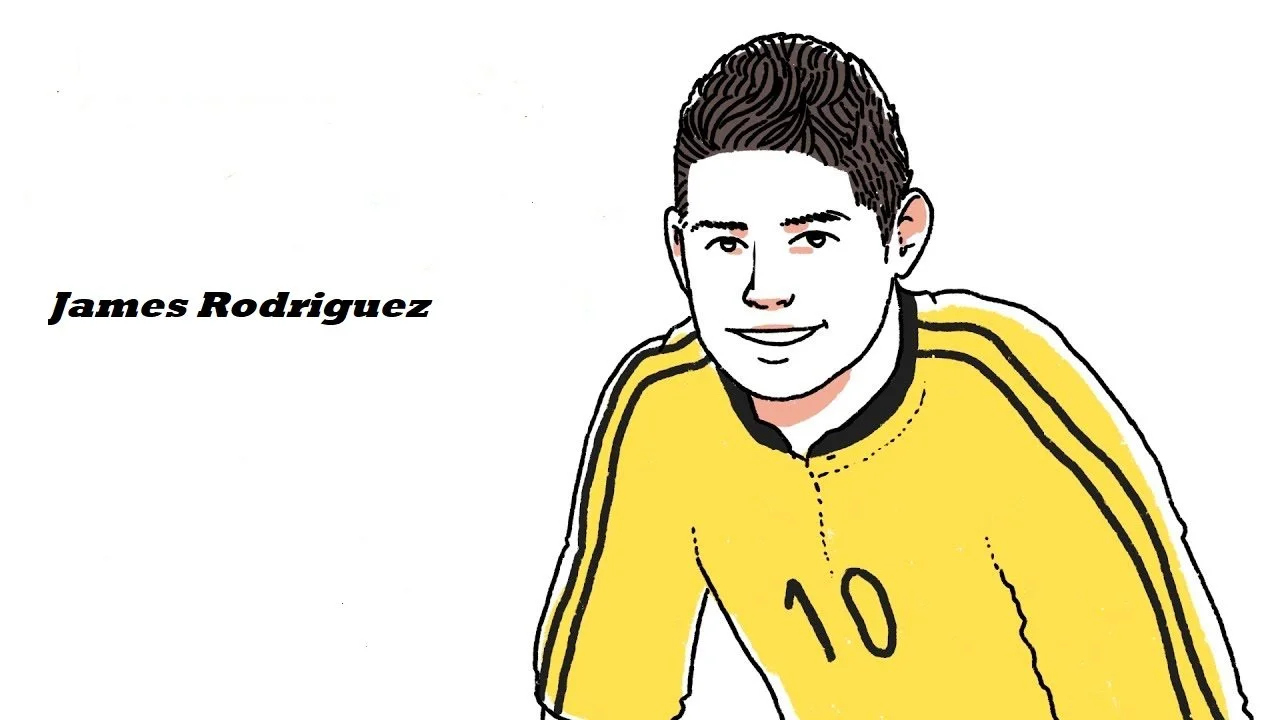 James Rodriguez Coloring Pages 7