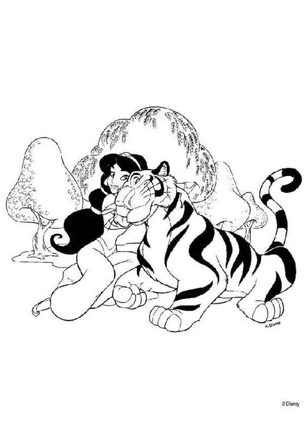 Desenhos de Jasmine Para Colorir 18