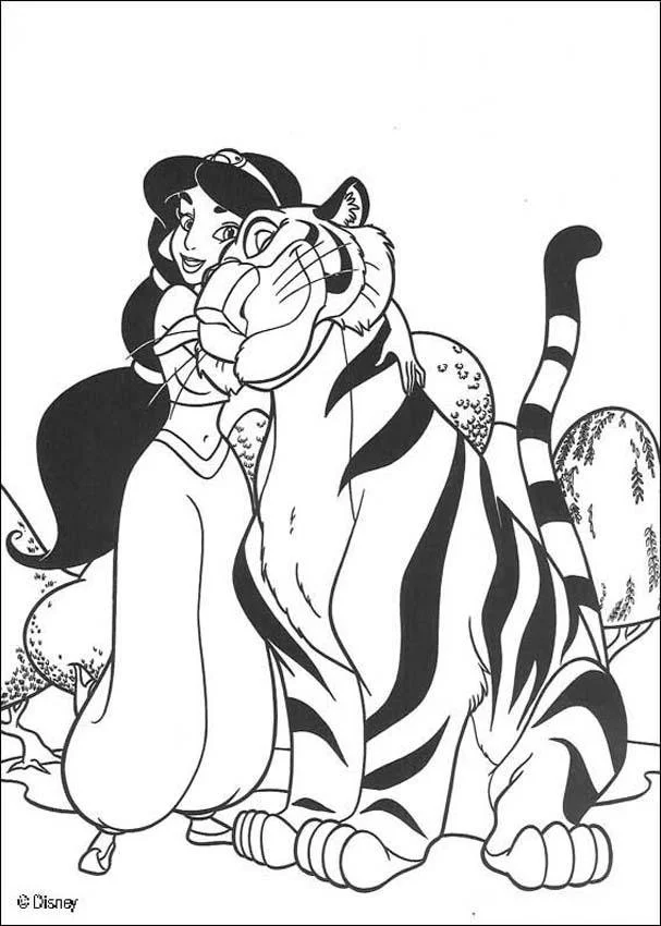 Desenhos de Jasmine Para Colorir 20